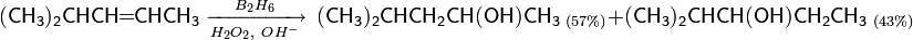 \mathsf{RCH\!\!=\!\!CH_2+CO+2H_2}\xrightarrow{Co_2_8}\mathsf{RCH_2CH_2CH_2OH+RCHCH_3}